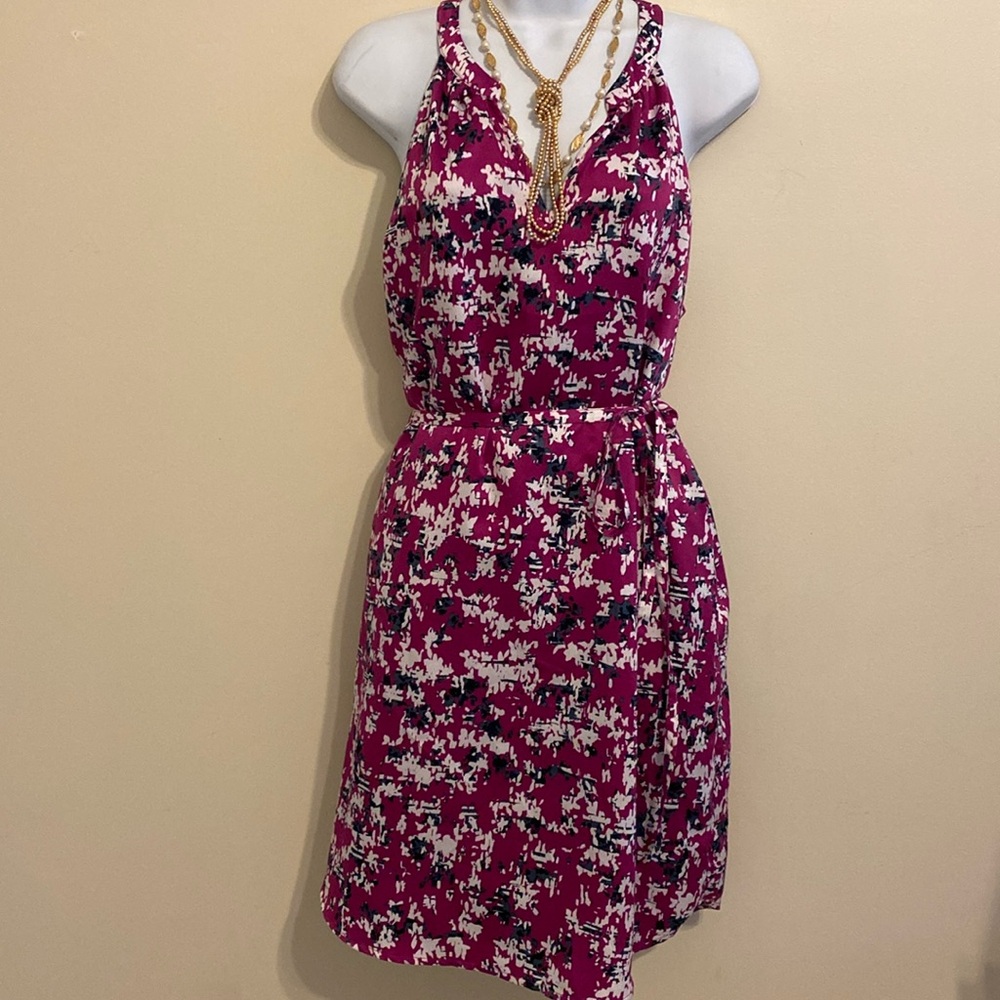 Banana Republic multi colored purple dress